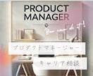 PM志望者向けキャリア相談＆ロードマップ作ります 未経験・新米PdM向け！成長ロードマップを一緒に作成します イメージ1