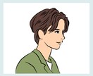 シンプル・おしゃれな似顔絵であなたの魅力を伝えます 【5名様限定価格】SNSや名刺などに！似顔絵で好印象に！ イメージ5
