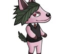 どうぶつの森風イラスト描きます どうぶつの森の住人のようなキャラクターを描きます イメージ4