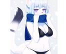 キャラクターの1枚絵・立ち絵・をお描きします ケモノ・獣人・人外も可能！ヘッダー・動画用のイラストにも！ イメージ3