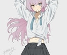 ダークな雰囲気のアニメ塗りイラストを作成します エッジの効いたアニメ塗りであなたの『世界観』を魅せる一枚を。 イメージ6