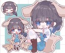 ミニキャラ・スタンプバッジ作成します 小物スタンプから背景付きミニキャラまで幅広く対応いたします！ イメージ4