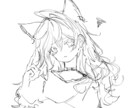 手癖でイラストを描きます 色塗りは致しません。完全手癖です。 イメージ1