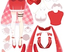 ふんわり可愛い☆Vtuber立ち絵を制作します 鬼納期対応☆キャラデザからパーツ分けまで一括お任せOK！ イメージ4