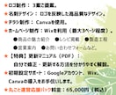 ロゴ・名刺・チラシ・HP作成丸ごとパック販売します 初心者でも自分で修正～運用ができます！ イメージ2