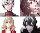立ち絵アイコン一枚絵、なんでも描きます シュッとした絵柄で彩度の高めのイラストを描きます⚑︎⚐︎ イメージ4