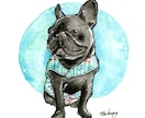 愛犬のイラストオーダー＊似顔絵描きます 原画データ無料お渡し・原画発送料無料 イメージ5
