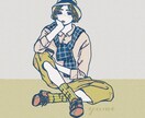 お洒落で少しレトロなイラスト描きます プロフィール画像、名刺、その他ご自由にお使い下さい！ イメージ10