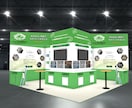 展示会ブースデザインから製作図面まで対応します 素早く丁寧に展示会 パース・デザイン制作お手伝いします。 イメージ5