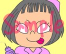 SNS用の似顔絵アイコン描きます ポップでカラフルなバストアップのイラストです♪ イメージ6