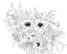 背景に使えるお花など、小物も人物も描きます シンプルな線画メインのイラストです イメージ4
