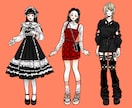 全身イラストスナップお描きします スナップ写真のようにあなたの全身をイラスト化します。 イメージ3