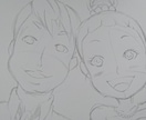 結婚されるお二人の似顔絵を描きます ペン・色鉛筆などの手描きで仕上げます！ イメージ2