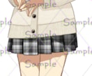 ナチュラルで落ち着いた女の子の立ち絵販売します IRIAM対応◎表情＋衣装差分（エプロン着脱）SD付き立ち絵 イメージ3