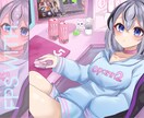 かわいい絵を描きます 特に女の子が得意です、可愛く仕上げれます！ イメージ1