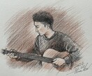 大切な記念日に、温かみのある手描き似顔絵を描きます ギフトとして色鉛筆の温もり溢れる手描き似顔絵を贈ります イメージ6