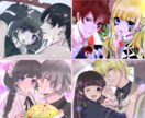 夢絵やカップルのイラストSNSアイコン受付ます YouTubeサムネイルや歌ってみたのイラストなども可能 イメージ5