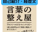 自己紹介・経歴文をあなたらしく整えます “らしさ”が伝わる、言葉整えます。 イメージ1
