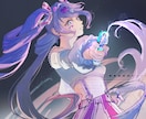 企業実績あり】厚塗りイラスト描きます 配信・音楽活動の世界観を形にするお手伝いをします イメージ4