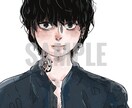上半身のアニメ・漫画タッチのアイコンを作成します デジタルイラストにてカラフルに描きます。 イメージ2