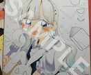 1枚絵描きます シンプルでまとまった色使いで、デフォルメされ過ぎない等身 イメージ6