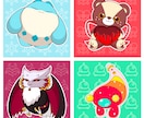 商用利用OK！かわいいモンスターをデザインします SNSや動画サイトのアイコン・ゲーム・TRPG・個人観賞 イメージ1