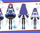 Vtuberデビュー！Live2Dモデル制作します IRIAM用も！キャラデザ、パーツ分け、モデリングの全工程 イメージ7