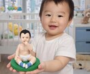 写真から作るオーダーメイド子供フィギュアます キッズの成長記念にのギフト｜赤ちゃん似顔人形｜出産祝い イメージ3