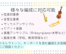 好きな曲を小編成アンサンブルの楽譜にします 弦・管楽器・打楽器対応／発表会・結婚式・イベント演奏に最適 イメージ6