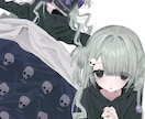 少しダークでかわいい絵を描きます キャラクターデザインも可。修正何回でもOK イメージ7