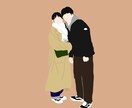 お写真から大切な人とのイラスト描きます 友達・恋人とのイラスト プレゼントなどにもどうぞ イメージ3
