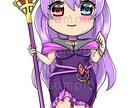 ミニキャラ・アイコンイラスト描きます 女性キャラのぷにっとしたイラストを作成します イメージ2