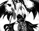モノクロ◆萌え系の可愛いイラスト描きます 同人や小説の挿絵等（グレーor２値） イメージ1