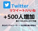 Twitter☆リツイート/いいね500増やします 安心保障付☆＋500人　2000円☆でご提供中！！ イメージ1