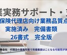 損害保険代理店業務品質書類を支援いたします 損害保険代理店　業務品質制度ベーシック書式26選作成代行 イメージ1