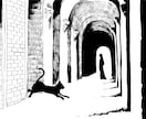 白黒イラスト描きます 風景・動物・機械・シンプルなキャラクターなど イメージ1