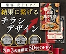 ３名様限定価格☆結果に繋げる集客チラシ作ります 修正無制限✧丸投げOK✧初めての方も丁寧にお手伝いいたします イメージ1