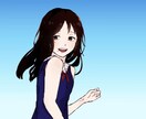 透明感のある綺麗で目を惹くイラストにします アイコンやサムネ、挿絵などにおすすめです。 イメージ3