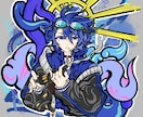 アイコン等に使える1:1比率イラスト描きます インパクトのあなたを象徴する1枚を イメージ9