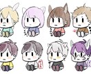 ゆるいタッチでちびキャラ描きます オリジナルでも似顔絵でも！色々なところにお使いください。 イメージ1