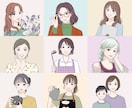 女性におすすめ♪おしゃれな似顔絵イラスト描きます SNSやブログで映える好印象アイコン！ イメージ1
