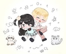 SNS用のかわいいアイコンを作成しますます ゆるくて可愛い雰囲気のアイコンを描きます イメージ5
