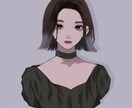 ダークでマットな世界観の素敵なイラスト描きます 他の人と一味も二味も違う素敵なアイコンでSNS映えさせよう！ イメージ2