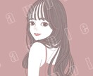 企業様実績あり！女性ウケするイラスト描きます アンニュイでお洒落な女の子たちのイラスト、アイコンつくります イメージ3