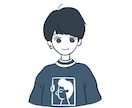snsアイコンにおすすめします 似顔絵のかわいいイラストをしましょう！ イメージ5