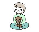 ゆるくてふんわり/かわいい手描きアイコン作成します 優しい印象や柔らかい印象のテイスト イメージ2