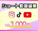 SNSに使える縦型ショート動画を編集します インスタやTikTok用リール動画の編集を代行します！ イメージ1