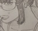 人の顔の絵（アナログ）描きます シャーペン、鉛筆等でのアナログでの作成です。 イメージ3