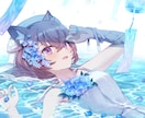 かわいいイラスト描きます SNS・配信・グッズなどに使いやすい一枚絵を仕上げます！ イメージ4