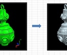 3Dプリンター用データ作成、STLデータ作成します 3Dモデリング＋3Dプリンターでの出力まで対応可能です イメージ3
